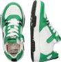 Braqeez 424254-565 Jongens Lage Sneakers Groen Wit Zwart Leer Veters - Thumbnail 5