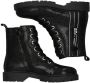 Braqeez leren veterboots zwart multi - Thumbnail 2