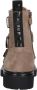 Braqeez 424782-408 Meisjes Biker Boots Taupe Suède Gesp Met Rits - Thumbnail 4