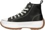 British Knights Kay Mid Fly canvas plateau sneakers zwart - Thumbnail 5