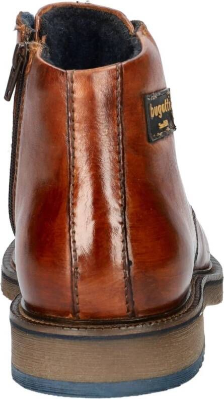 Bugatti leren veterboots cognac