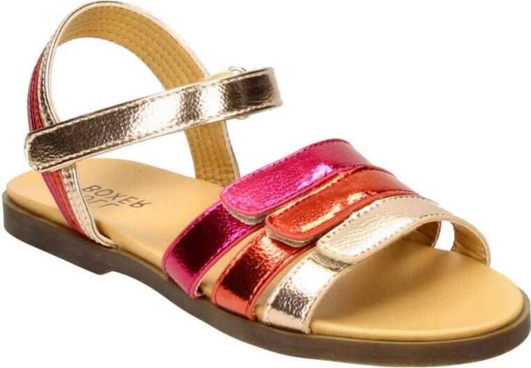 bullboxer sandalen roze oranje goud