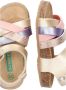 BunniesJR Becky Beach Meisjes Platte Sandalen Goud Paars Roze Print Imitatieleer Gesp - Thumbnail 4