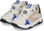 BunniesJR 224374-503 Jongens Lage Sneakers Grijs Beige Blauw Leer Veters - Thumbnail 3