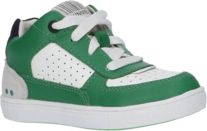 BunniesJR Loran Louw leren sneakers groen wit