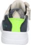 BunniesJR 224343-500 Jongens Lage Sneakers Wit Donkerblauw Geel Imitatieleer Veters - Thumbnail 4