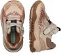 BunniesJR 224875-974 Meisjes Lage Sneakers Roze Beige Leer Veters - Thumbnail 4