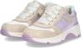 BunniesJR Fenna Force chunky leren sneakers beige lila Paars Meisjes Leer 27 - Thumbnail 4