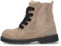 BunniesJR Tina Trots Meisjes Biker Boots Taupe Suède Veters - Thumbnail 9