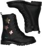 BunniesJR 224864-589 Meisjes Biker Boots Zwart Leer Veters - Thumbnail 5