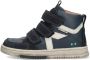 BunniesJR 224833-420 Jongens Hoge Sneakers Blauw Leer Klittenband - Thumbnail 4