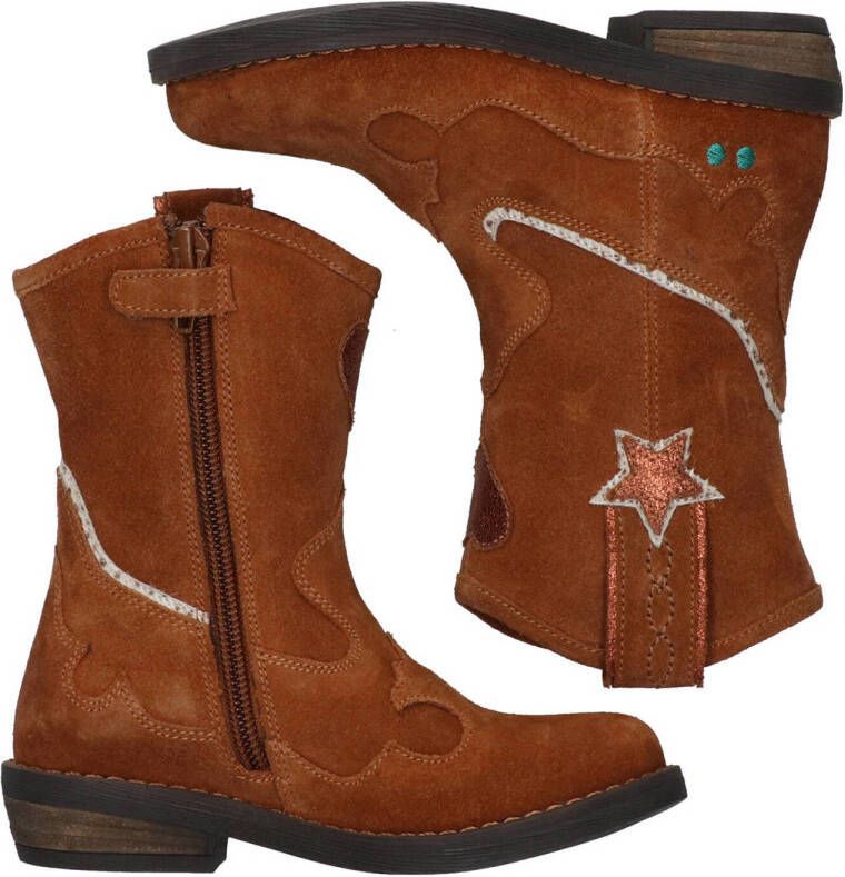 BunniesJR Roxy Rodeo suède cowboylaarzen cognac