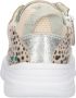 BunniesJR 224343-596 Meisjes Lage Sneakers Wit Beige Print Multicolor Imitatieleer Veters - Thumbnail 4