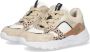 BunniesJR 224341-994 Meisjes Lage Sneakers Bruin Beige Print Imitatieleer Veters - Thumbnail 5