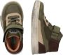 BunniesJR 224834-569 Jongens Hoge Sneakers Groen Leer Veters - Thumbnail 5