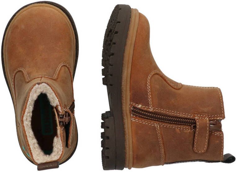 BunniesJR Tim Trail gevoerde leren enkelboots cognac