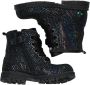 BunniesJR Tina Trots Meisjes Biker Boots Blauw Suède Veters - Thumbnail 9