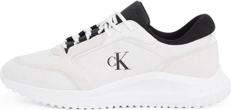 CALVIN KLEIN JEANS Eva Runner Low leren sneakers wit