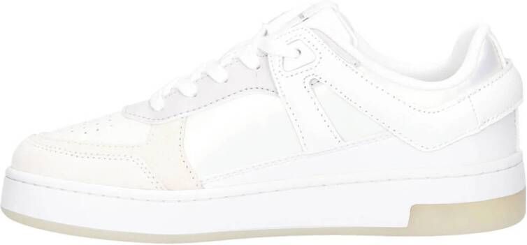 CALVIN KLEIN JEANS leren sneakers beige