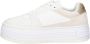 CALVIN KLEIN JEANS leren sneakers wit beige - Thumbnail 4