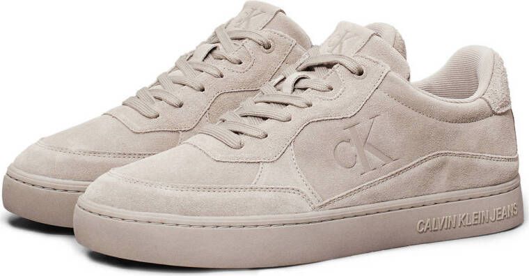 CALVIN KLEIN JEANS suède sneakers beige