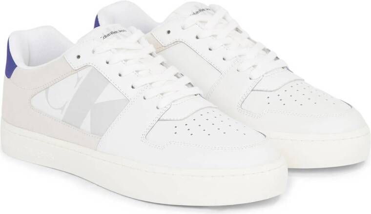 CALVIN KLEIN JEANS suède sneakers wit