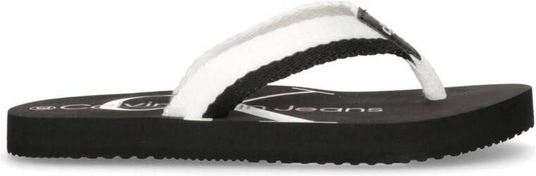 Calvin Klein teenslippers zwart wit