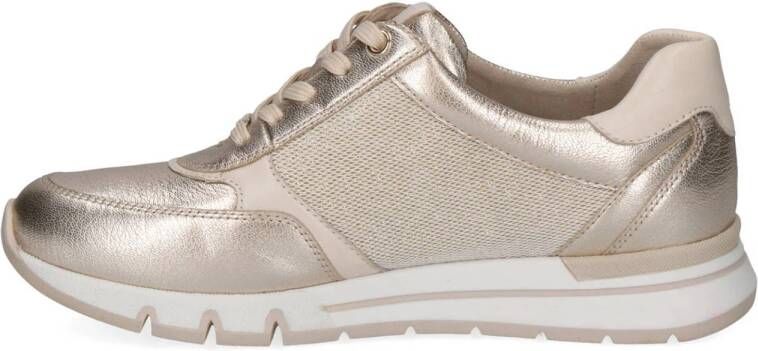 Caprice Ginga leren sneakers goud