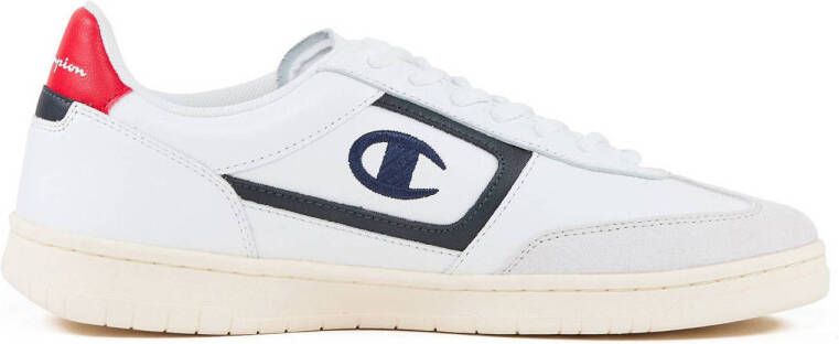 Champion CL78 SL sneakers wit donkerblauw rood