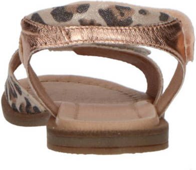 Clic! leren sandalen beige