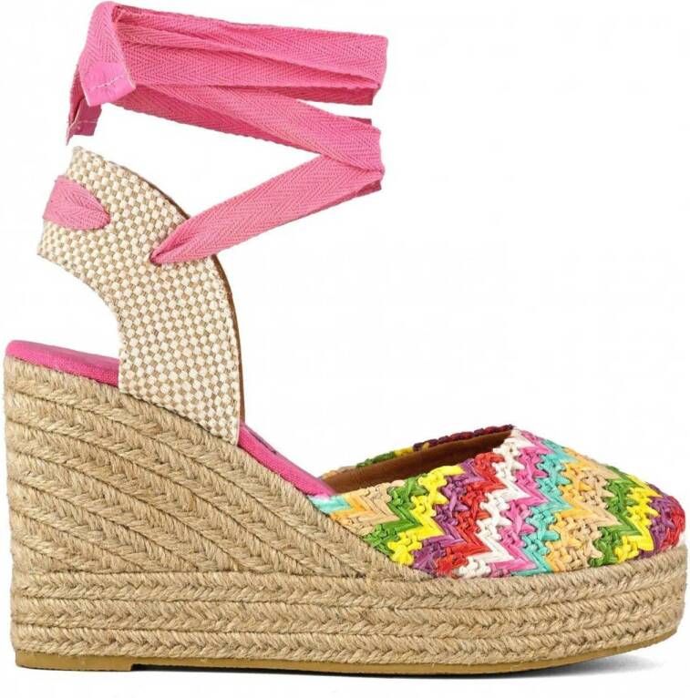 Colors of California espadrilles roze multi