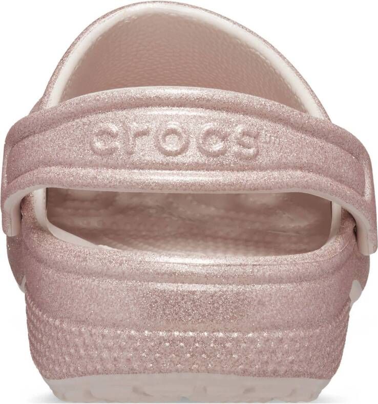 Crocs clogs met glitters lichtroze