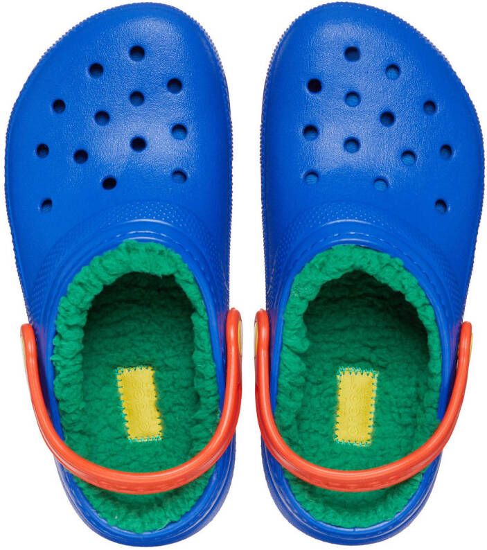 Crocs gevoerde clogs blauw groen