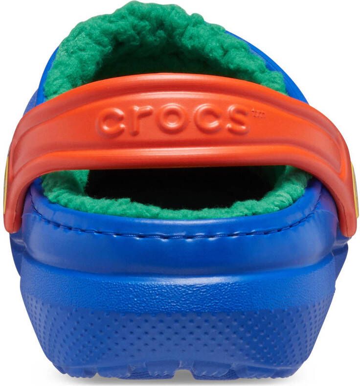 Crocs gevoerde clogs blauw groen