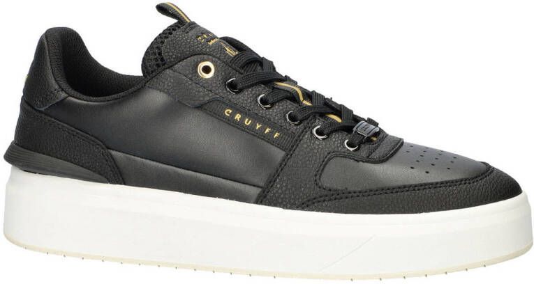 Cruyff Endorsed Tennis leren sneakers zwart