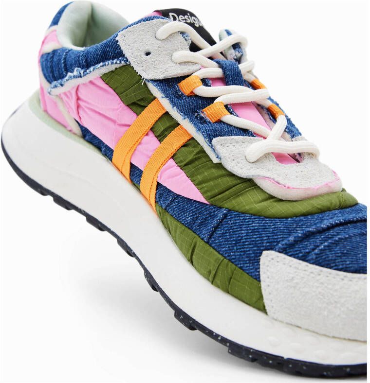 Desigual chunky sneakers roze multi