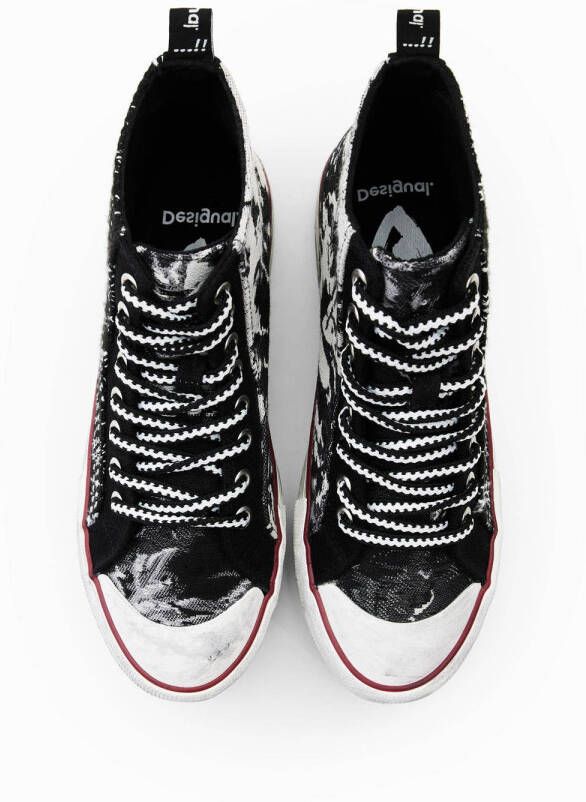 Desigual plateau sneakers zwart