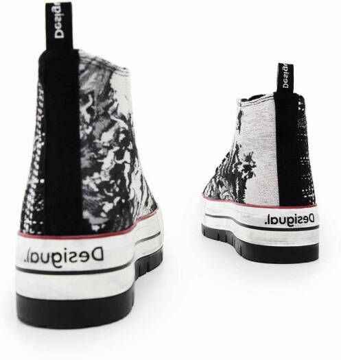 Desigual plateau sneakers zwart