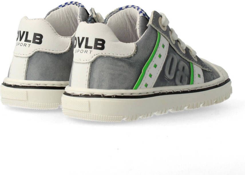 Develab leren sneakers blauw