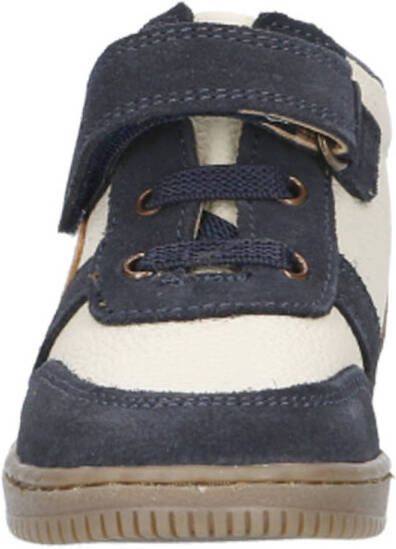 Develab leren sneakers donkerblauw