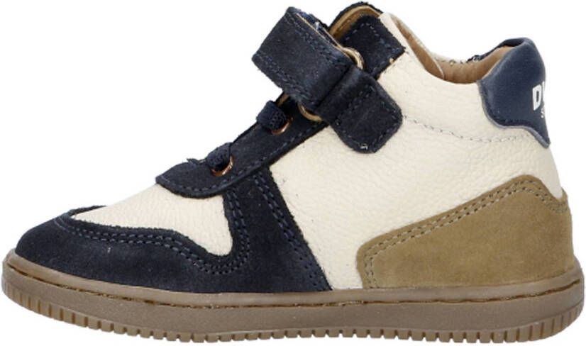 Develab leren sneakers donkerblauw