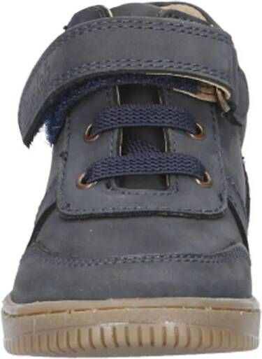 Develab leren sneakers donkerblauw