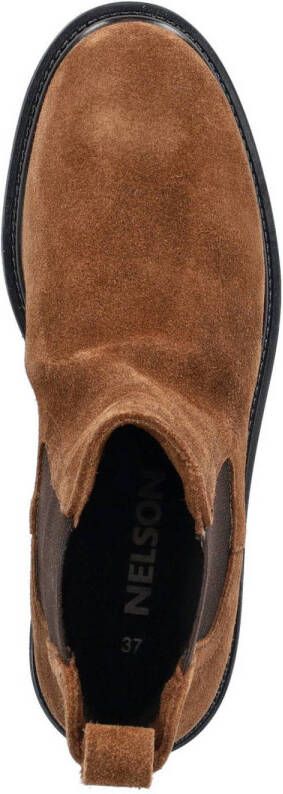 Nelson suède chelsea boots cognac