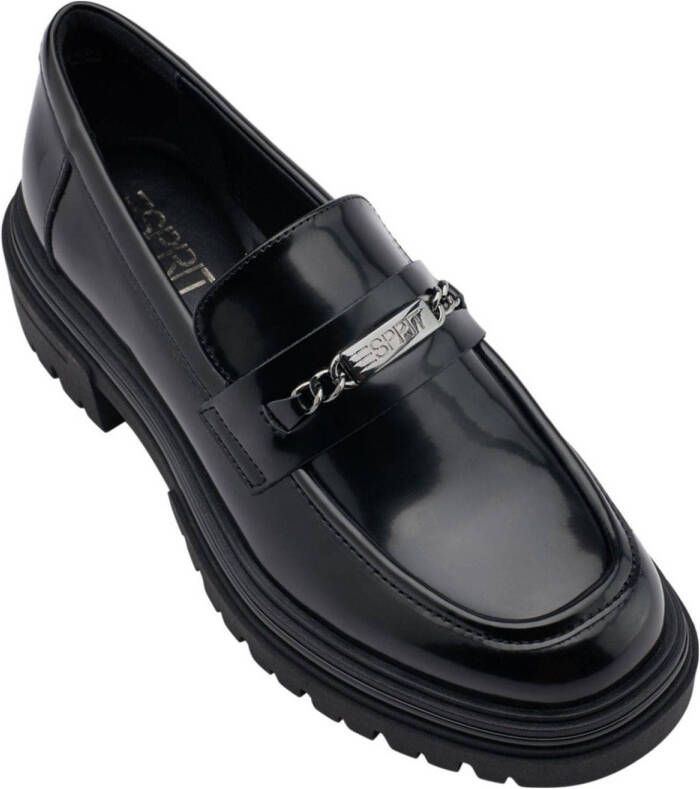 chunky loafers zwart