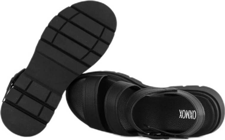 Oxmox chunky sandalen zwart