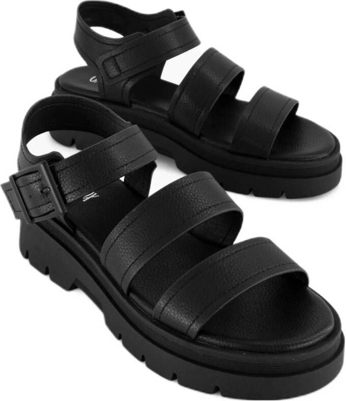 Oxmox chunky sandalen zwart