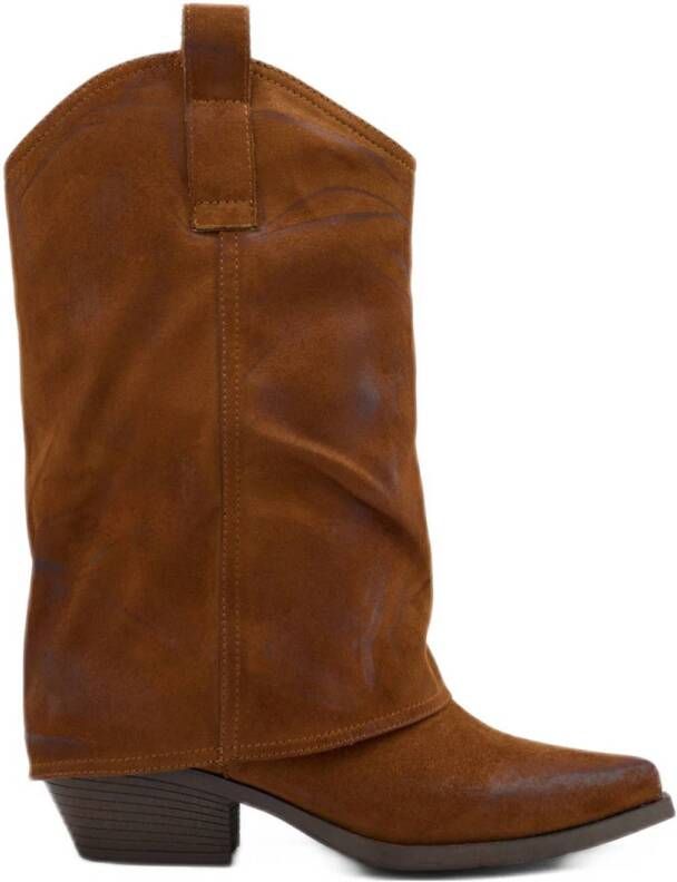 Oxmox cowboylaarzen met flap cognac