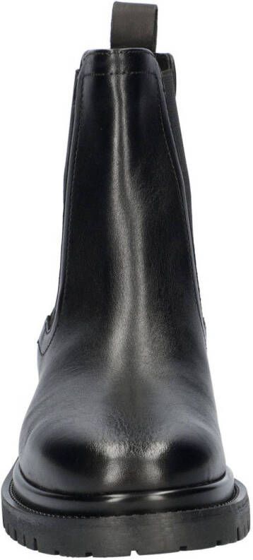 Nelson leren chelsea boots zwart