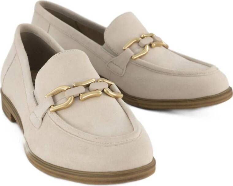 Medicus leren loafers beige