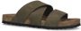 Manfield Heren Groene nubuck slippers - Thumbnail 2